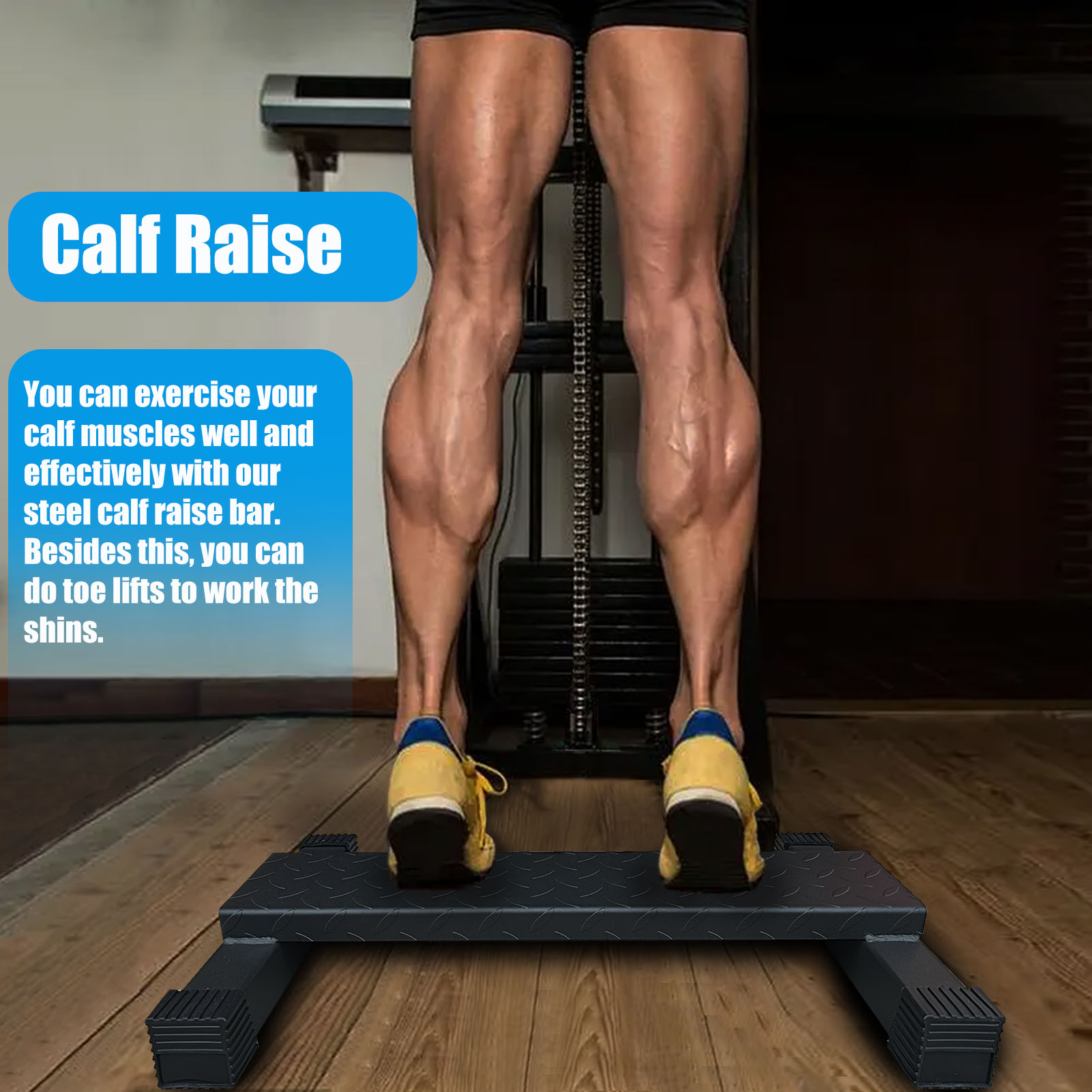 Home Gym Tunturi - Home Gym Steel Calf Raise Bar