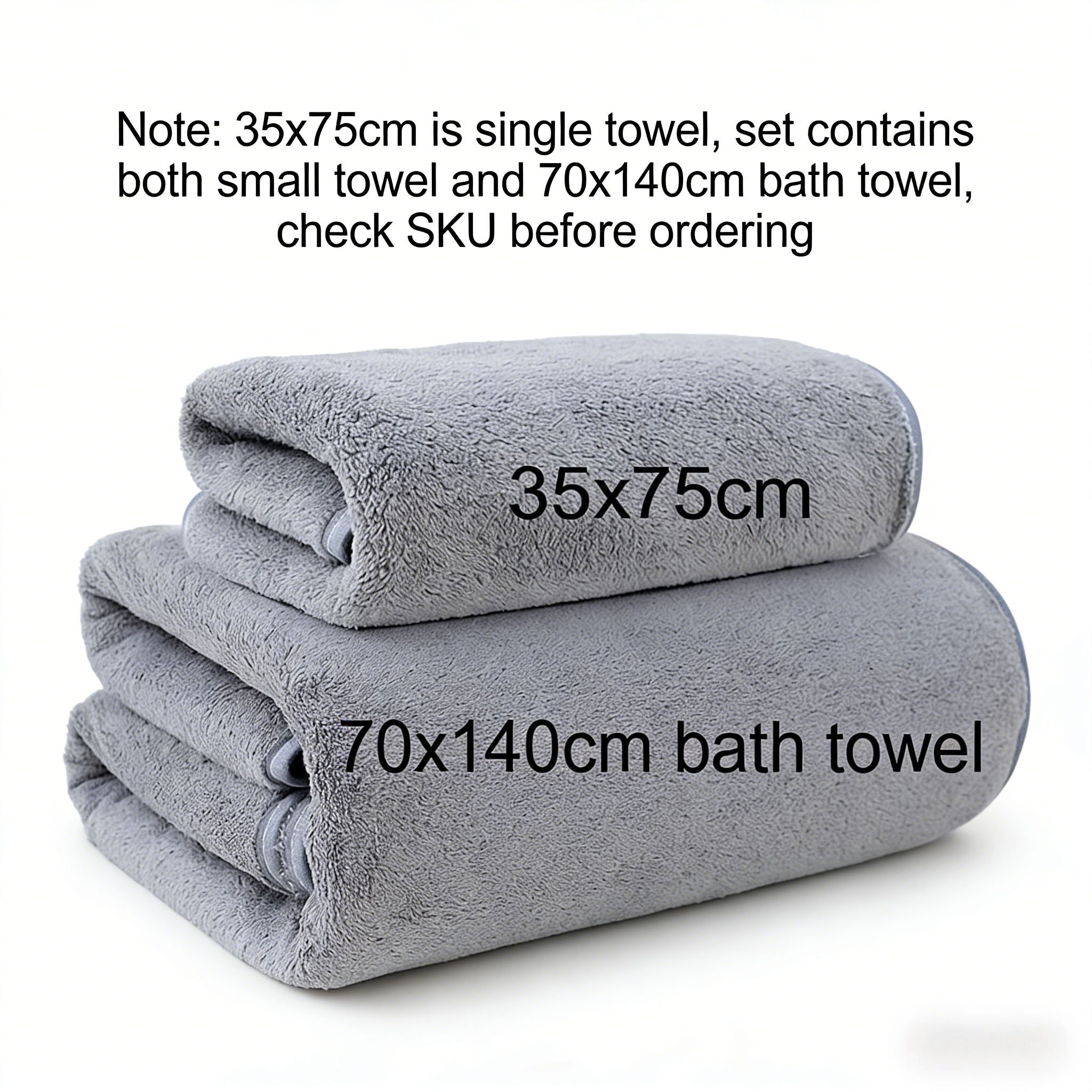 Home Gym Tunturi - Coral Fleece Thickened Towel and Bath