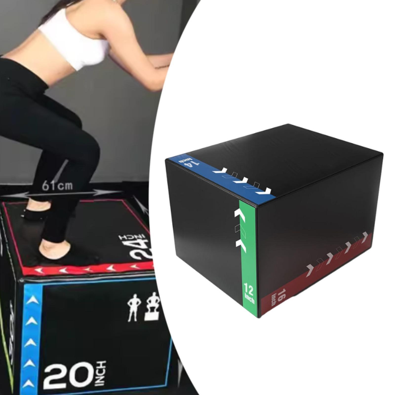 Home Gym Jump Box - Plyo Jumping Exercise Box Portable Agility