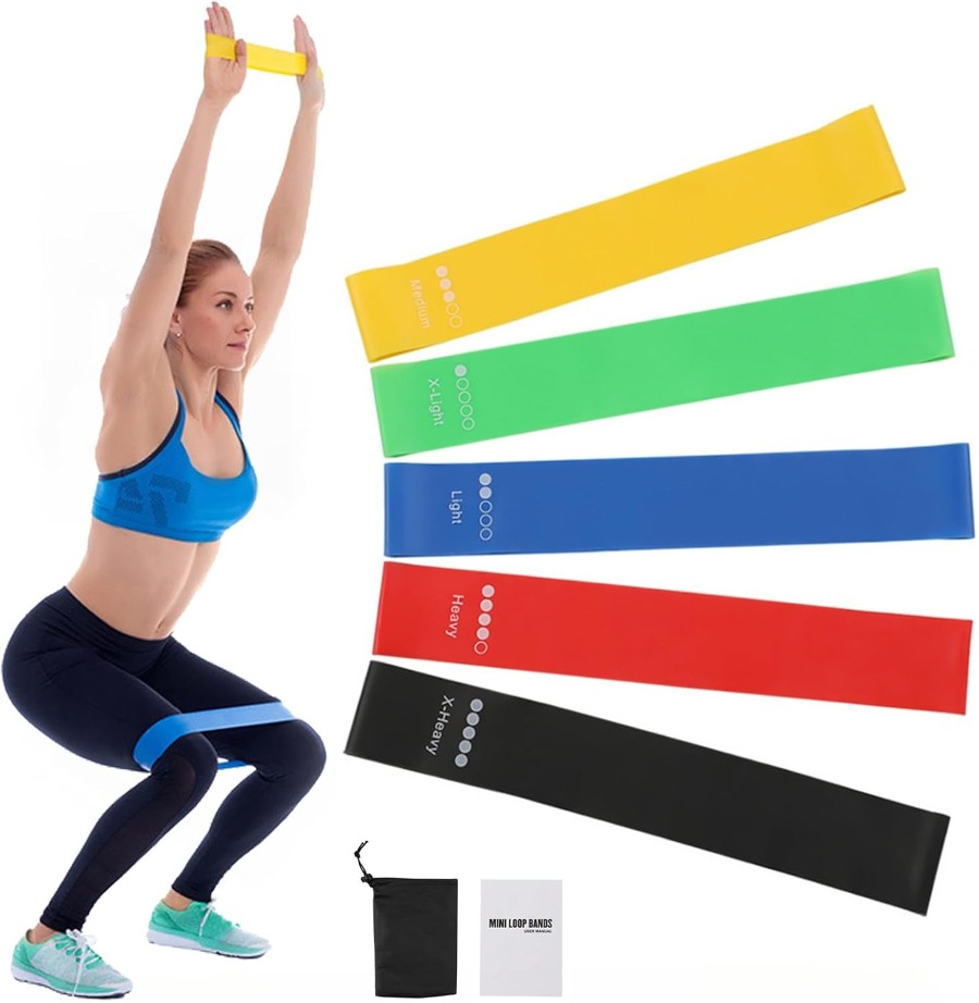 Home Gym Set - 5-Pack Resistance Bands Set for Men