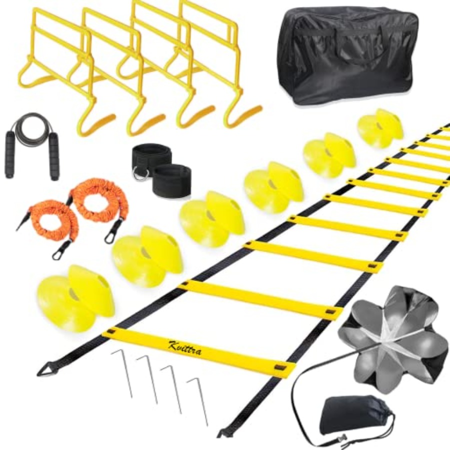 Agility Ladder Speed - Adjustable Speed Training Hurdles Fitness and