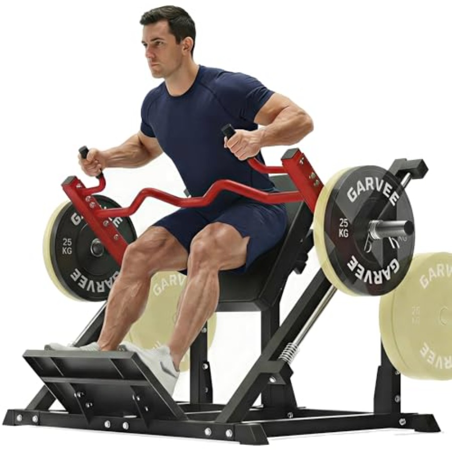 Home Gym With Smith Machine - Plate-Loaded Smith Row Machine for Home