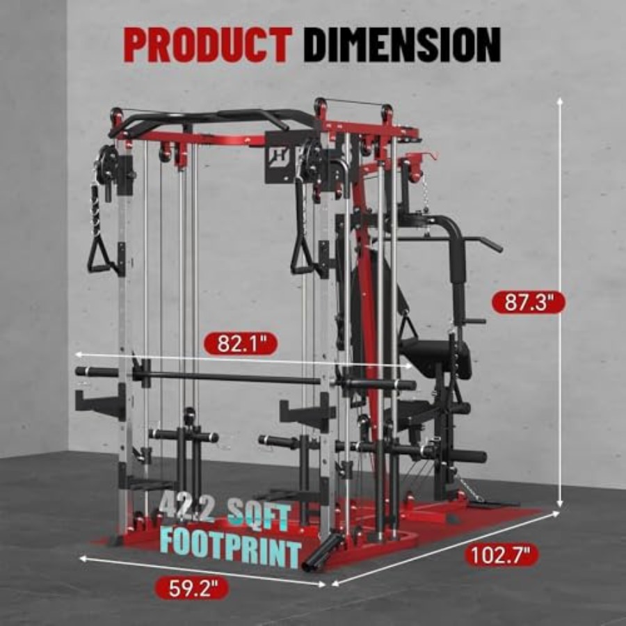 All in One Home Gym System Wor - огляд і ціна Home Gym With Smith Machine