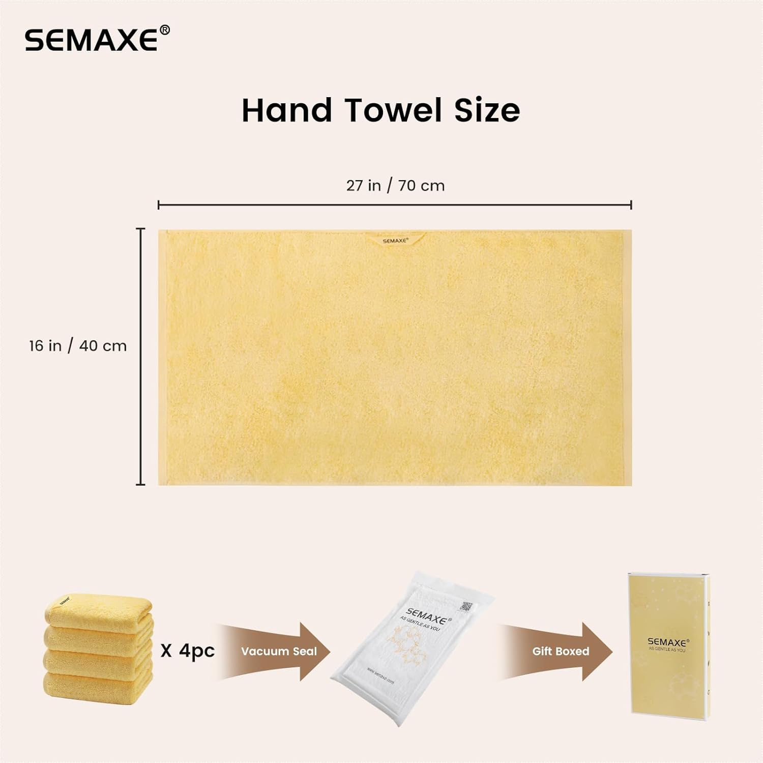 SEMAXE 40*70cm 125g Hand Towel - огляд і ціна Home Gym Tunturi
