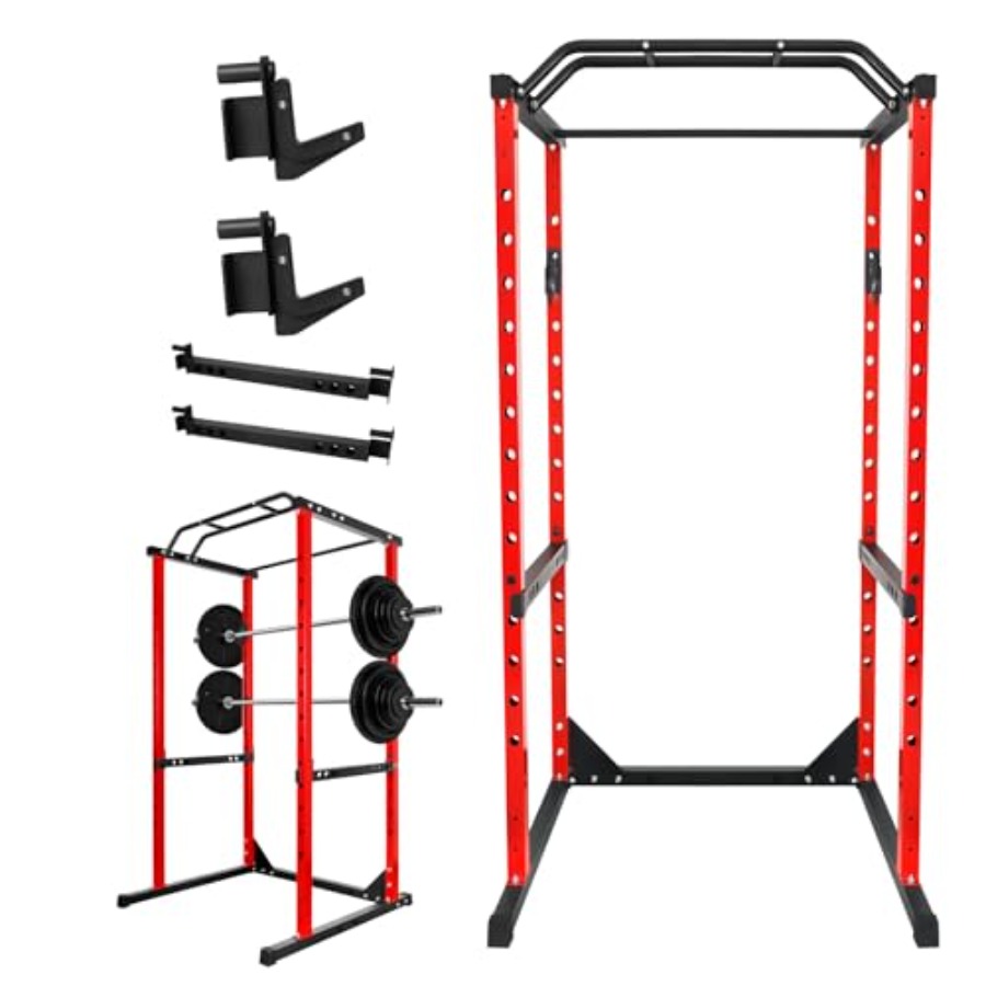 Red Smith Machine Power Cage 1 - огляд і ціна Home Gym With Smith Machine