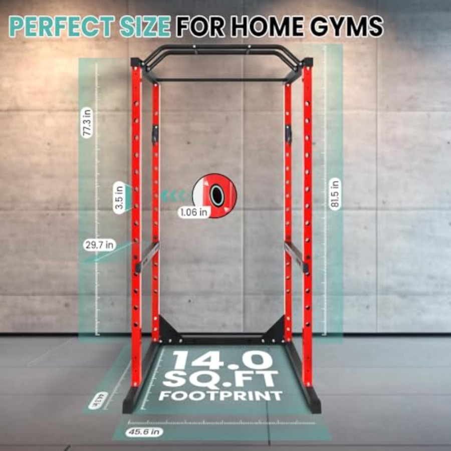 Red Smith Machine Power Cage 1 - огляд і ціна Home Gym With Smith Machine