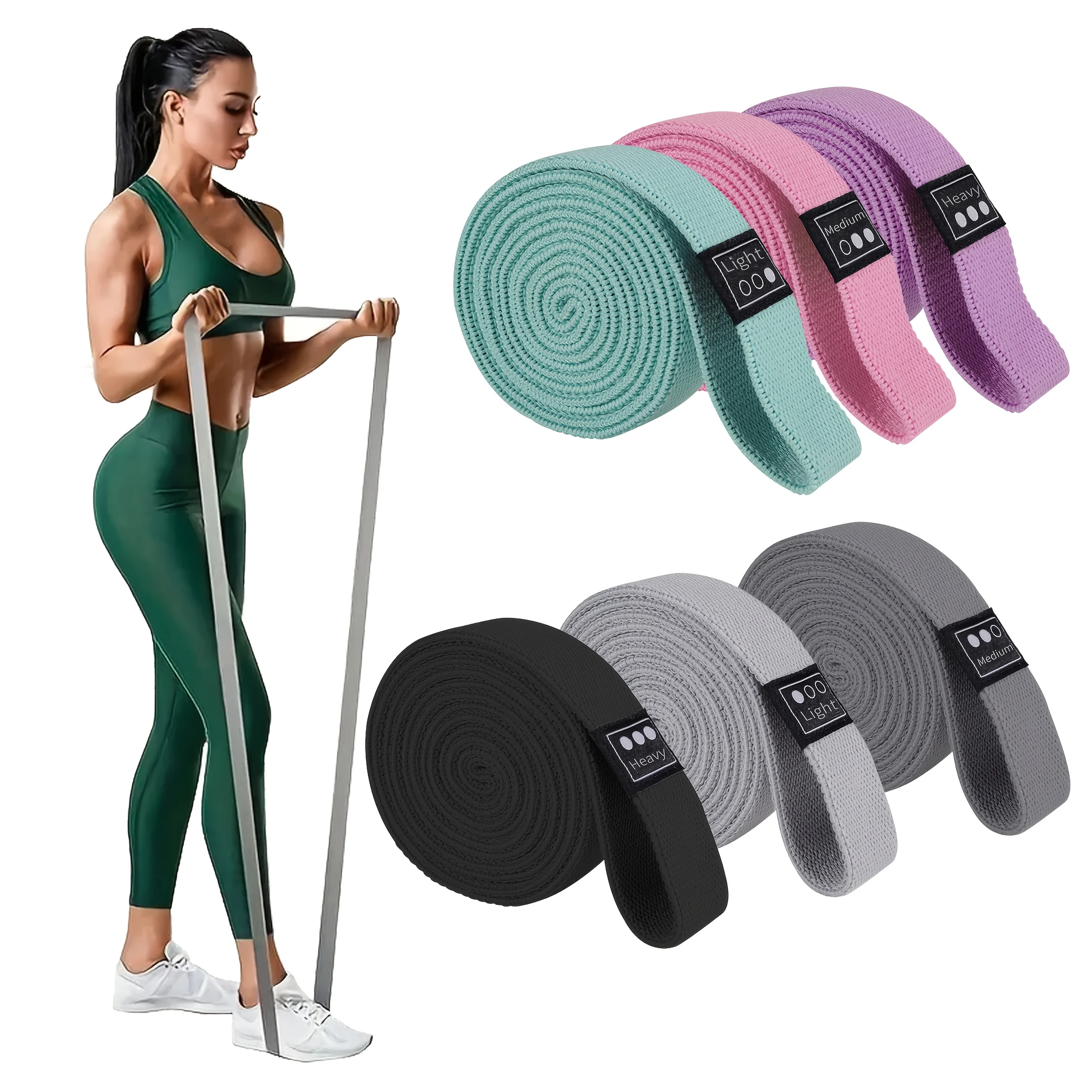 Resistance Bands Set, Knitted  - огляд і ціна Home Gym Set