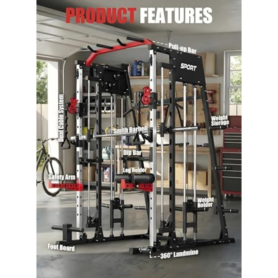 Smith Machine Home Gym All in  - огляд і ціна Home Gym With Smith Machine