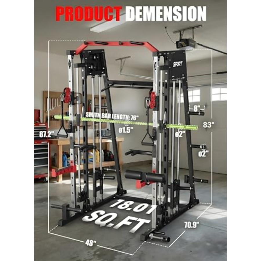 Smith Machine Home Gym All in  - огляд і ціна Home Gym With Smith Machine