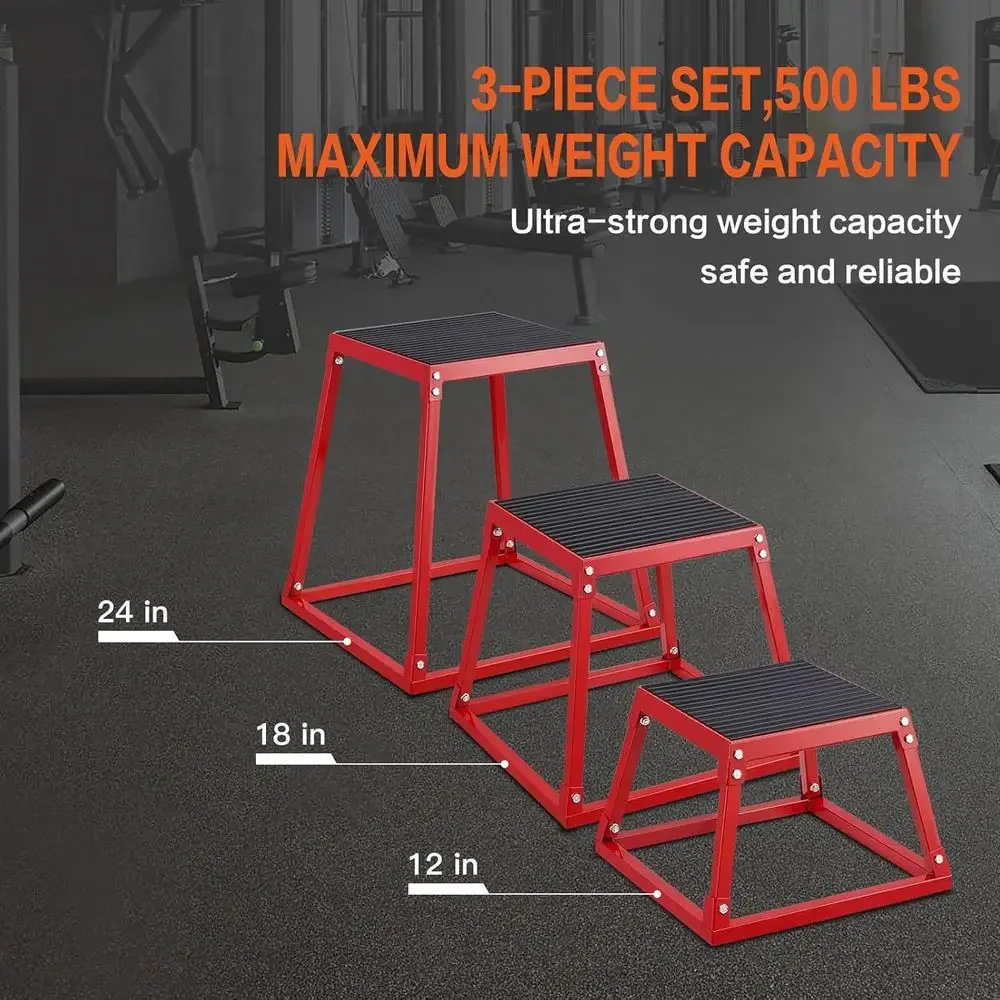 Set of 3 Plyometric Jump Boxes - огляд і ціна Home Gym Jump Box