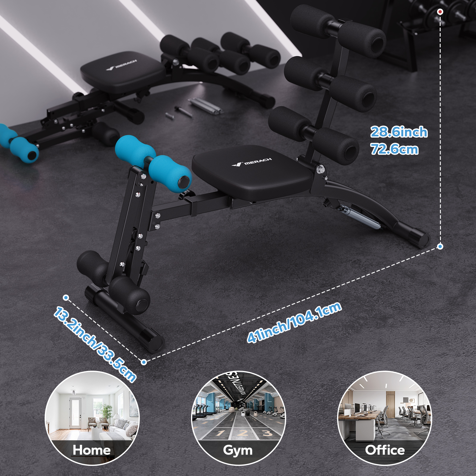 MERACH Ab Machine Multi-Functi - огляд і ціна Home Gym Tunturi
