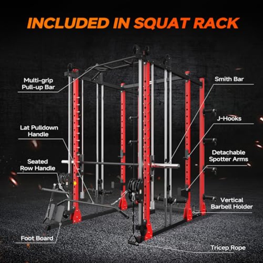 All-in-One Power Rack with Smi - огляд і ціна Home Gym With Smith Machine