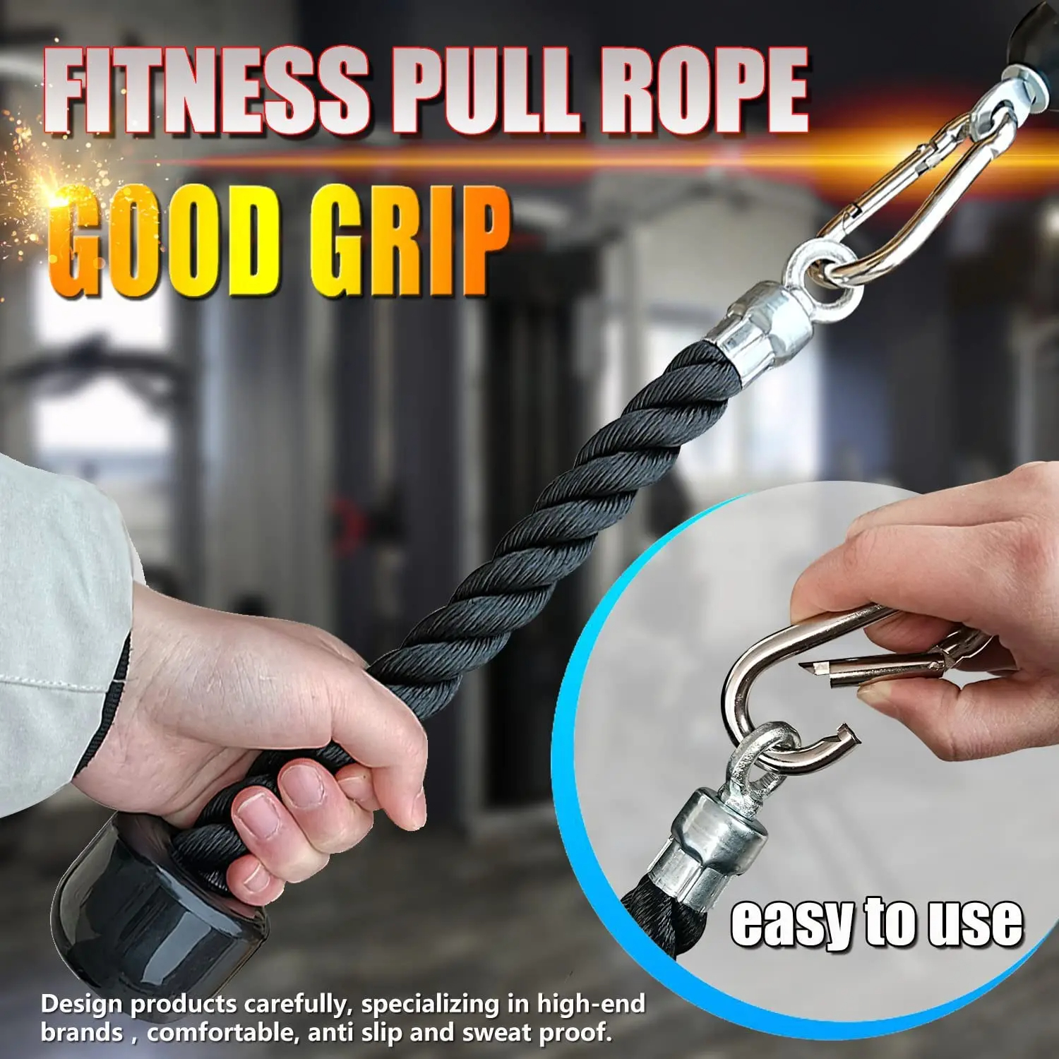 70/90/120/140cm Triceps Pull D - огляд і ціна Home Gym Tunturi