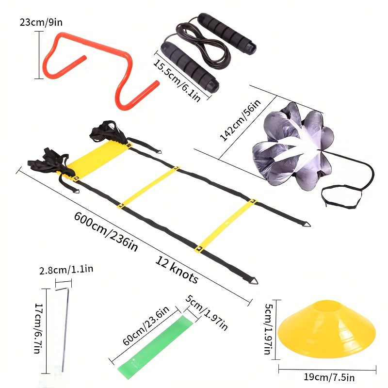 1 Set Speed Agility Training S - огляд і ціна Agility Ladder Speed