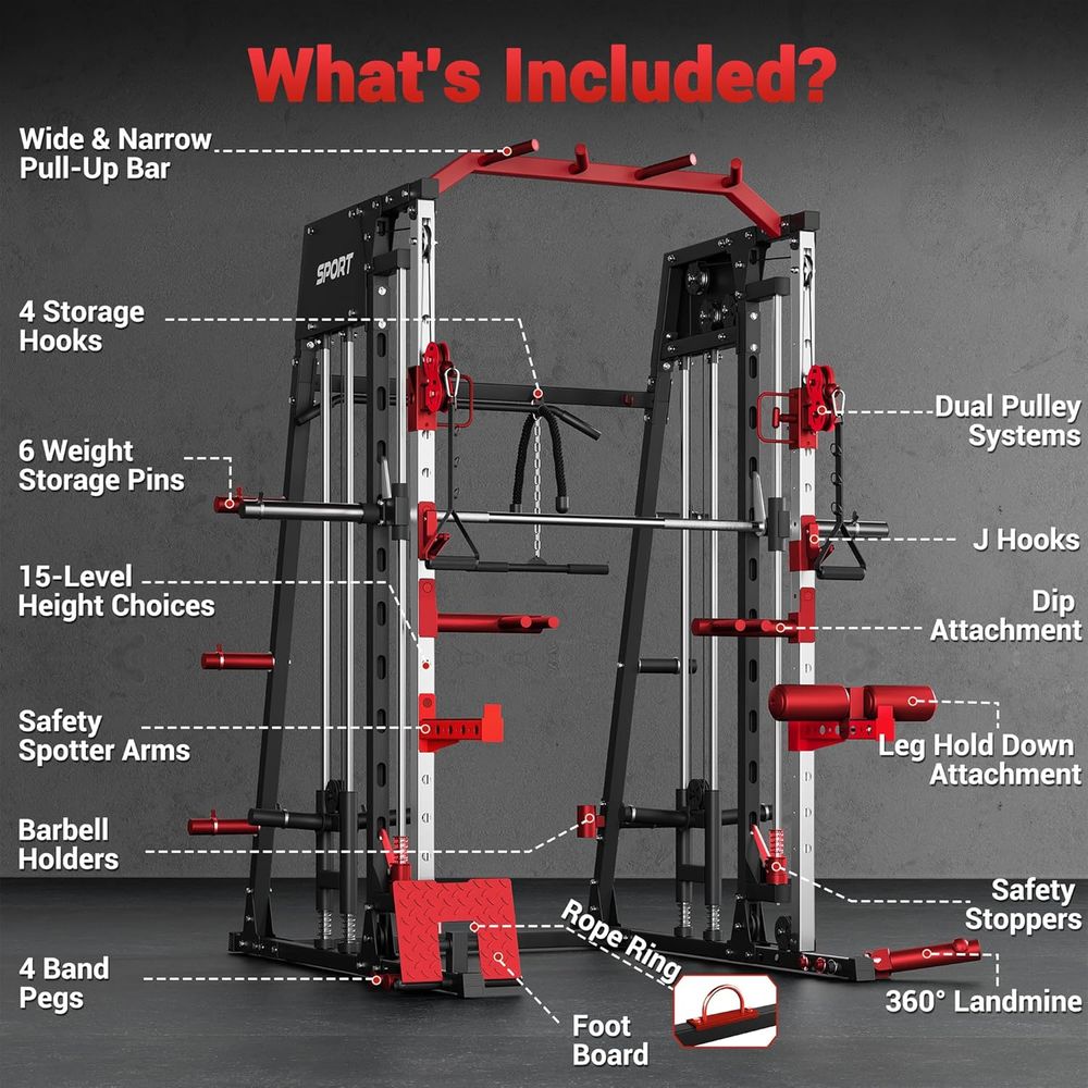Home Gym Power Cage with Smith - огляд і ціна Home Gym With Smith Machine