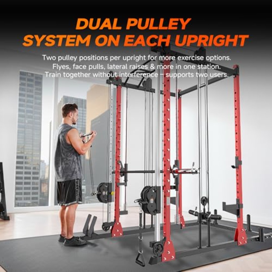 All-in-One Power Rack with Smi - огляд і ціна Home Gym With Smith Machine