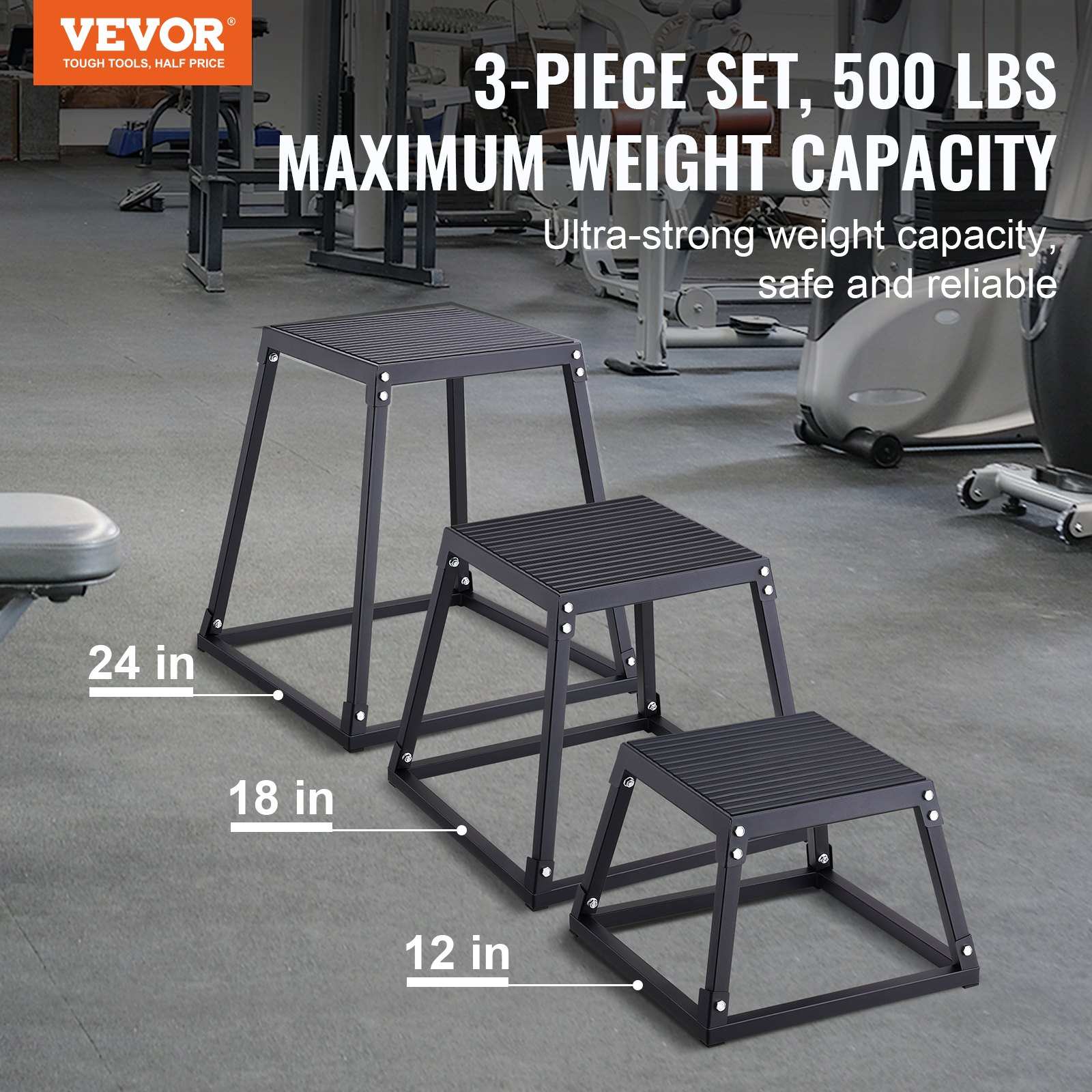 Plyometric Jump Boxes, 12/18/2 - огляд і ціна Home Gym Jump Box